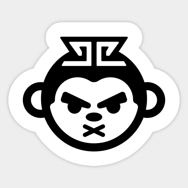 No Monkey Business Sticker by NoMonkeyBusiness